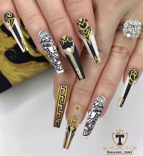 versace nail designs.